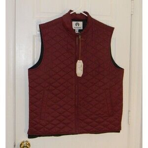 Weatherproof Puffer Vest Burgandy Packable Men's Size Small NWT